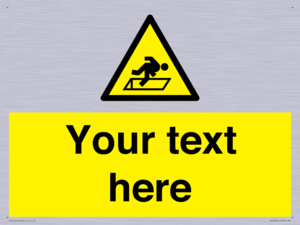 Custom Warning Hatch Sign